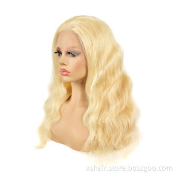 In Stock Water Wave Virgin Peruvian Silky Straight Black Woman Frontal 613 Full Lace Wig Human Hair